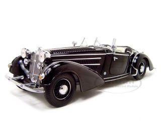 Broken 1939 Horch 855 Roadster Black 1/18 Diecast Model Car Sunstar 2401
