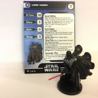 Star Wars Bounty Hunters 13 Lord Vader (vr) Miniature