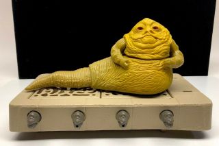 Vintage Star Wars Kenner Jabba The Hutt Rotj Action Figure Playset 1980s