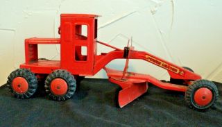 Vintage Marx Power Road Grader Construction Toy Pressed Steel Usa 17 Inch Long