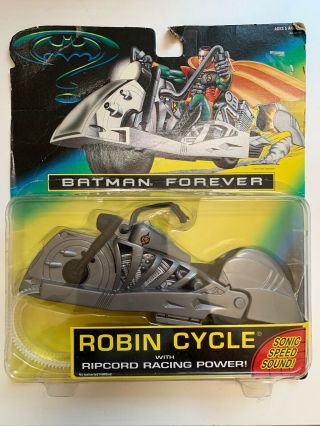 Vintage 1995 Batman Forever Robin Cycle,  Ripcord Kenner Dc Mosc