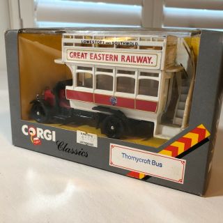 Corgi Classics Diecast 1:43 Scale Thornycroft Bus " Great Eastern Railways " 1985