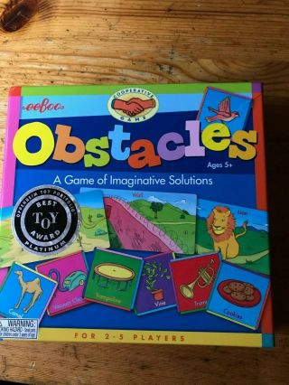 Eeboo Obstacles Imaginative Solutions Game Speech Therapy Tool Homeschool
