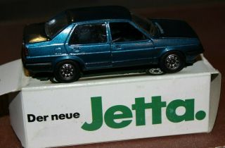 Schabak Germany VW Volkswagen Jetta Deep Blue 1:43 Diecast Car 2