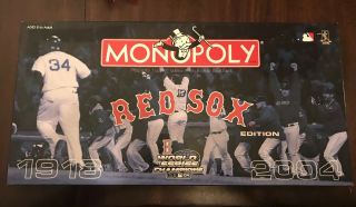 2004 Boston Red Sox World Series Edition Monopoly - Pre Owned