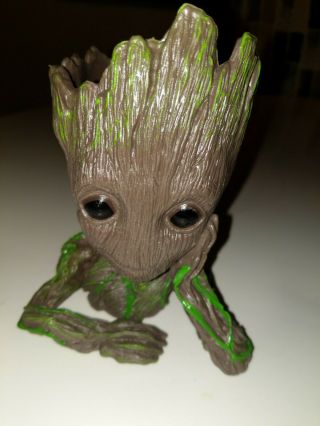 Baby Groot Planter Tree Man Figure Flower Pot Guardians Of The Galaxy Pen Holder