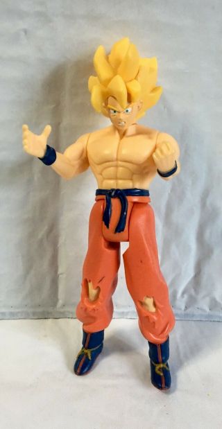 5.  75 " 2001 Dragon Ball Z Ss Goku Action Figure Striking Z Fighters Irwin Dbz