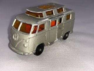 Vintage Matchbox Series No.  34 Volkswagen Camper By Lesney