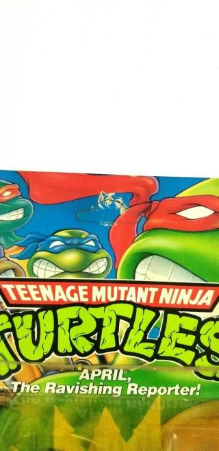 TMNT April O ' Neil The Ravishing Reporter 1992 Unpunched Teenage Mutant Turtles 3