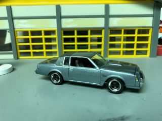 1/64 1987 Buick Regal T - Type/charcoal/gray 1/2 Vinyl Top/3.  8 Turbo V6/alloys