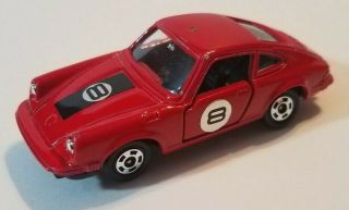Made In Japan Tomy Tomica F17 Porsche 911s Red Rally Type 1/61 Diecast Car