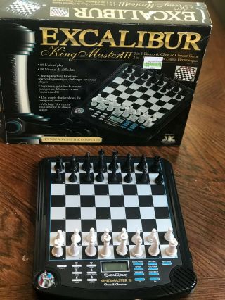 Excalibur King Master Iii 2in1 Electronic Chess & Checker Game