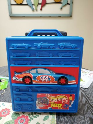 Vintage 1997 Mattel Hot Wheels Storage Case For 100 Cars 20375