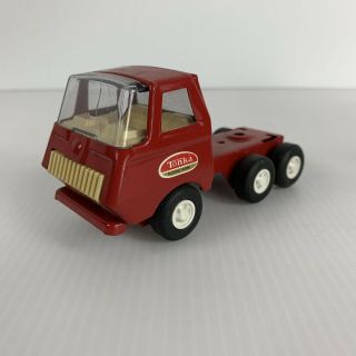 Vintage Tonka Red Cab - Over Truck Pressed Steel Tractor