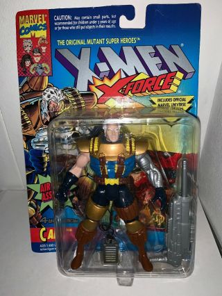 1992 Toybiz Marvel 1st Edition Cable Action Figure Uncanny X - Men W/trading Card
