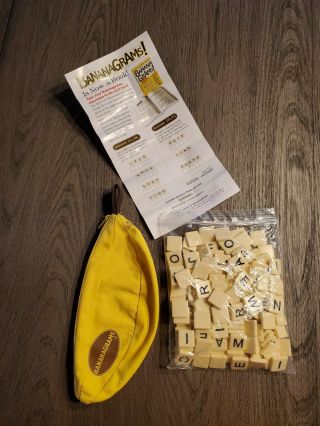 Bananagrams Word Tile Game Fast Fun Travel Game Complete With Instructions