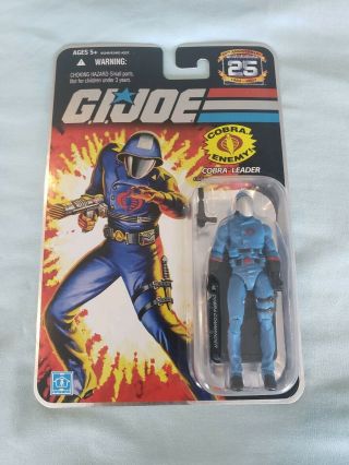 G.  I.  Joe 25th Anniversary Cobra Commander (thumb Nail) Foil Card Action Figure