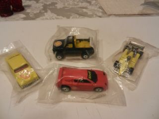 1994 Hot Wheels Shell Oil Promo 4 Cars Merc Passion,  Pickup,  Indy Car - Nos