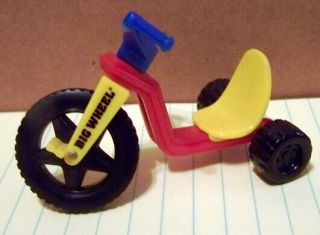 Mini Miniature Big Wheel Collector Toy 3 X 2 - Red Yellow & Blue Action Toy