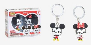 Funko Pocket Pop Keychain 2 - Pack Disney: Mickey & Minnie Vinyl Keychains 36368