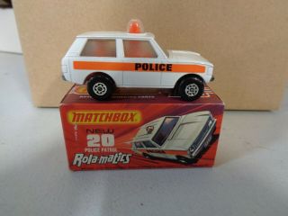 Matchbox Rolamatics Police Patrol 20