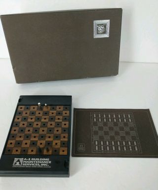 Mini Travel Chess Set W/ Storage,  Ball & Maze Game Aachen Germany Design