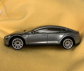 Matchbox Tesla Model S Gray 1/64 Diecast Car Elon Musk Electric Vehicle 2