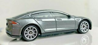 Matchbox Tesla Model S Gray 1/64 Diecast Car Elon Musk Electric Vehicle 5