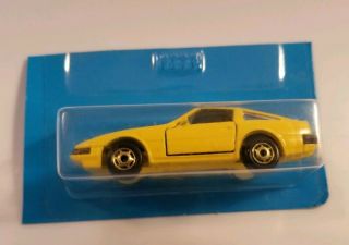 Vintage Hot Wheels Nissan 300zx Yellow Gold Hubs Gho On Anniversary Cut Card
