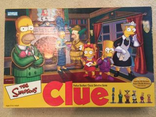 The Simpsons Edition Clue Detective Board Game