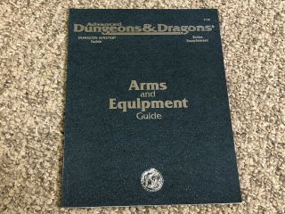 Ad&d 2nd Edition Arms And Equipment Guide - Tsr 1994 (5th Printing) 2123