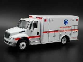 2013 13 International Durastar Ambulance Fire Dept 1/64 Scale Diecast Model Car