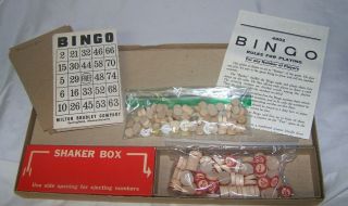 1960 Bingo 4002 Milton Bradley Game /,  Instructions /