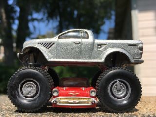 Custom Hot Wheels Dodge Power Wagon Concept Monster 4x4 1:64 Rubber Tires,  Bonus