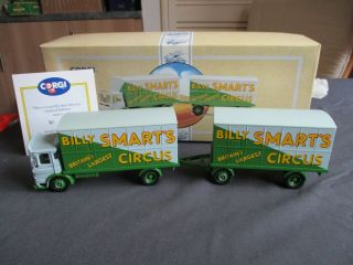 Corgi 1/50 Aec Mercury Truck/trailer - Billy Smarts Circus Limited (97891)