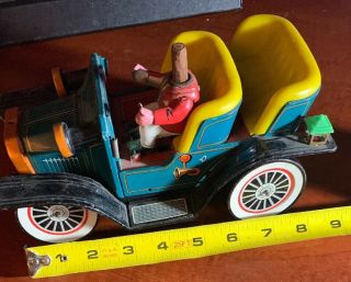 Vintage Bump N Go “mystery Car” J1901 Jalopy Pressed Tin Toy (non Parts)