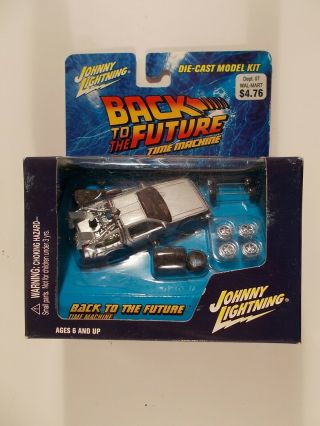 Johnny Lightning 1/64 Back To The Future Time Machine Delorean Kit
