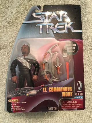 Star Trek Tng Movies Lt Cmdr Worf Figure Target Exclusive 1999 Playmates Moc