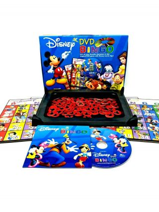 2005 Disney Dvd Bingo Family Mattel Games Screen Life H7367 - 100 Complete Game