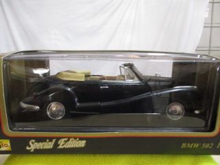 1/18 SCALE MAISTO BLACK 1955 BMW 502 3