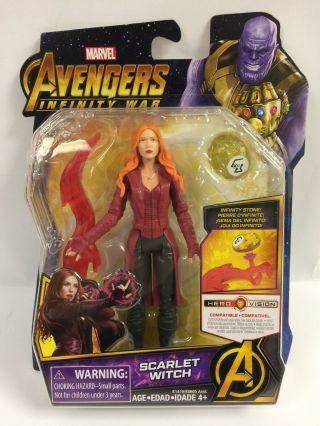 Marvel Avengers: Infinity War Scarlet Witch Action Figure,  In Worn Packaging