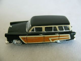Cmw Mini Metal 1/87 Ho Scale Blue 1953 Ford Country Squire Station Wagon Ex