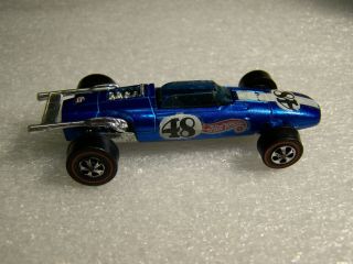 Vintage Hot Wheels Redline " Indy Eagle " 68 48,  Blue,  Minty,  Look