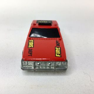 1983 Mattel Hot Wheels Crack Ups Fire Smasher Chief Fire Dept Car Hong Kong VTG 3