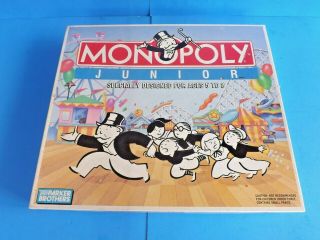 Monopoly Junior Game Parker Brothers 1990 Vintage Board Game Classic