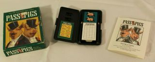Vintage Pass The Pigs " Dice " Game Milton Bradley 1992 Great Fun For The Everyone