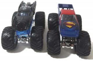 Hot Wheels Monster Jam Batman Vs.  Superman 1:64 Monster Trucks