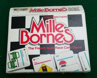 Mille Bornes - The French Auto Race Card Game - Complete Vintage Parker Brothers