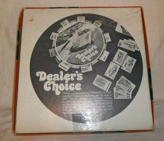Dealers Choice Board Game Parker Brothers 1972 Complete Car Game 3
