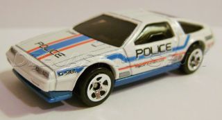 Dmc Delorean Police Cop Car Loose From Exclusive Throwback 10 - Pack Diecast 2018